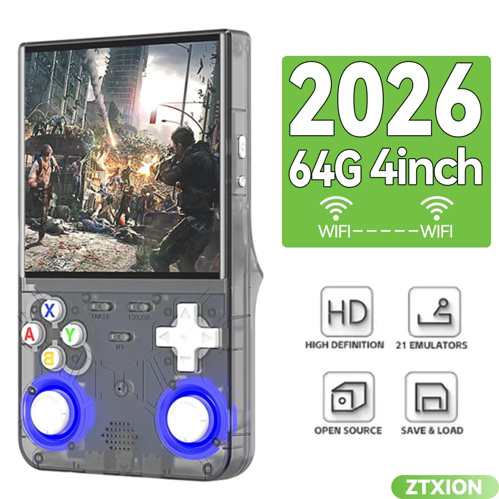 NEW R36Ultra 128GB Retro Handheld Game Console System 40000 Games 4 Inch IPS Screen Portable Pocket Video Player Game Kid Gift - Image 3