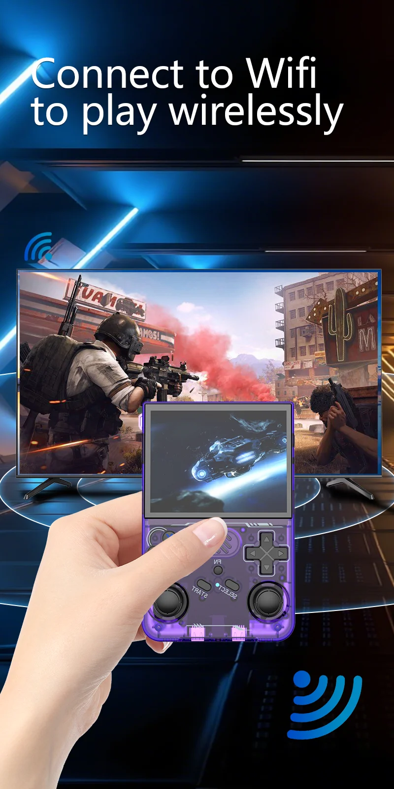 New Version R36XX R36S PS Retro Mini Portable Video Handheld Game Players R36XX Console 64GB 128GB With Games 15000+ R36s - Image 2