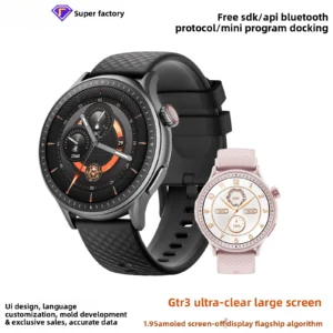 XingmaiCross-border AMOLED Round Screen Smart Watch GTR3 Sports Watch 3ATM Waterproof Heart Rate Monitoring Bracelet Flagship