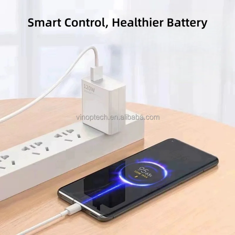 120W Fast Charger for Mobile Phone 67w 120W Max Fast Charging QC3.0 With EU US UK Standards Charger Adapter for Xiaomi Phone Pack of 5 - Image 4
