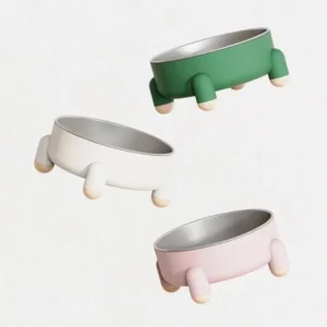 Wholesale Custom Logo Stainless Steel Cat Dog Food Water Bowl Vacuum Elevated Plastic Pet Bowls Feeders Eco-Friendly Pack of 10