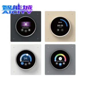 Touch Panel 3 Gang Switch Rotatable Dimming Switch Working with Wireless Zigbee Light Dimming Driver Tuya Smart Life APP