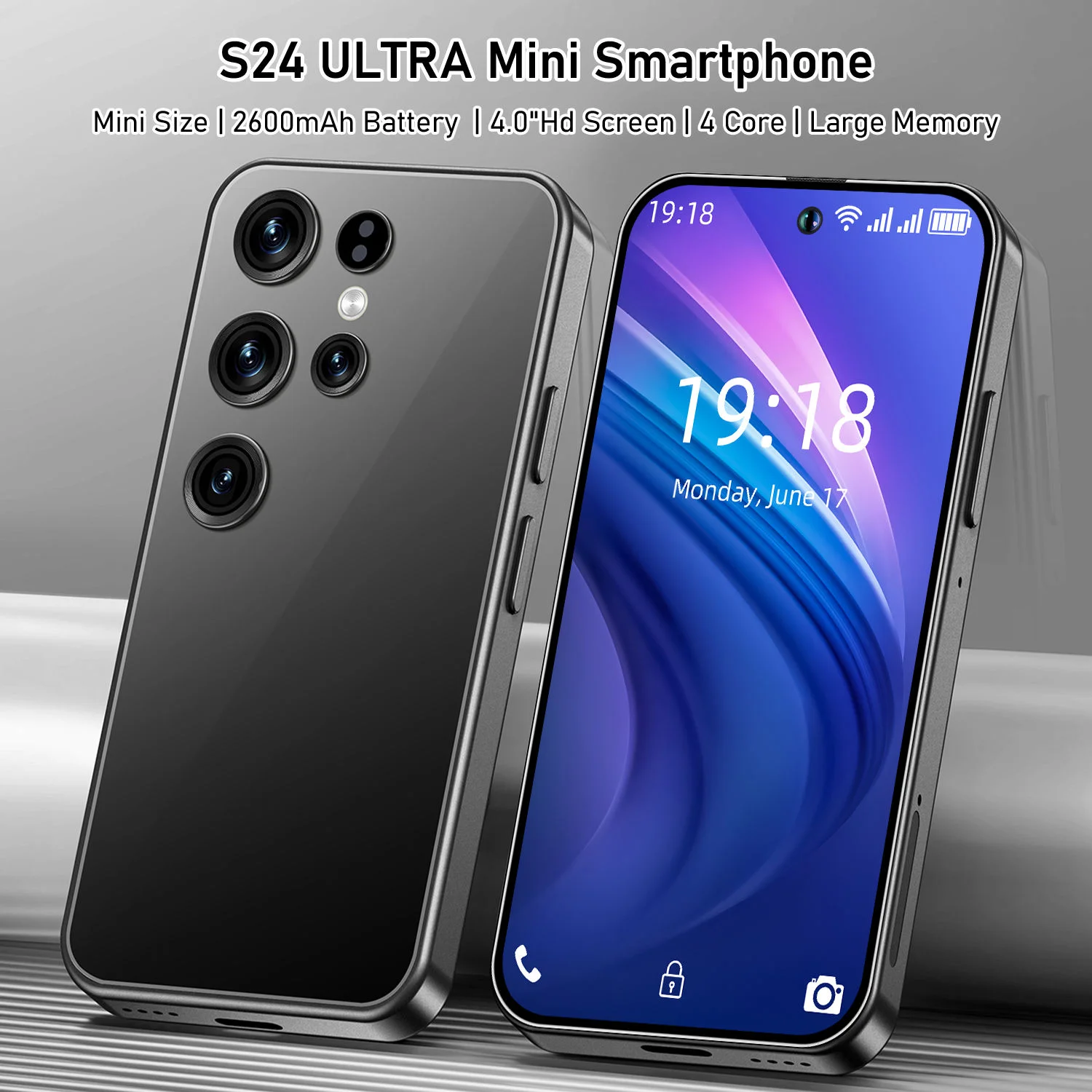 Crafted with Precision New Unlocked S24 Android Mini Phone LTE 4G+64G HD LED Dual Core 90Hz 4000mAh Battery Cellphone - Image 4