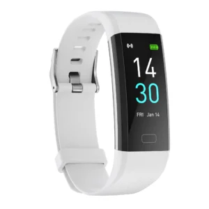 S5 Smart Bracelet Watch-Body Temperature Blood Pressure Monitor Heart Rate Step Counter TFT Screen 15-21 Days Battery Life Blood Pack of 10