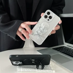 3D Skull Holder Heat Dissipation Case Suitable 14 15 16 Shock-absorbing Phone Cases For Iphone 13