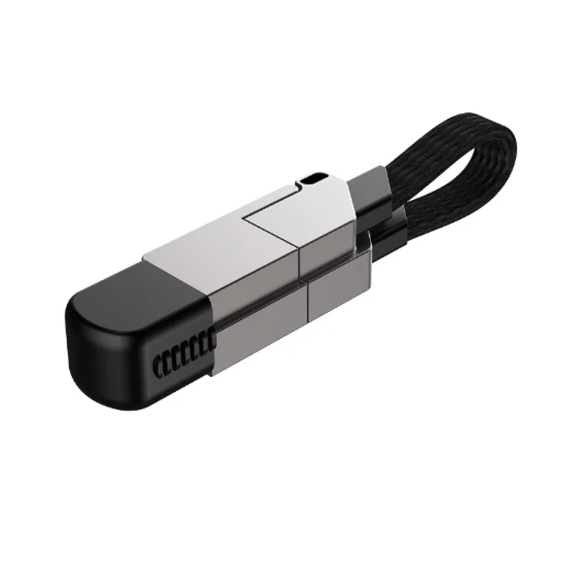 RWINEL PD60W Zinc Alloy Magnetic Keychain Six-in-one Mobile Phone Fast Charging & Data Transfer Cable Model WD-CT2301