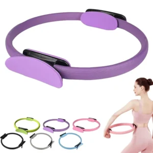 38CM Pilates Ring Exercise Equipment Yoga Circle for Workout Bands Fitness Gym Accessories Body for Women Arms Thighs Calves Pack of 10