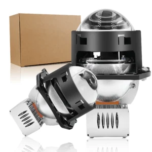 High Power 3 Inch Retrofit 170W 30000LM Car LED Headlight Upgrade Factory Bi-LED Projector Lens Motorcycle Truck Headlight Pack of 2