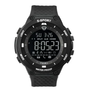 TOMI Simple Sports Electronic Watch with Stop Function 50mm Leather Dial Hangzhou Movement Brand Pack of 10
