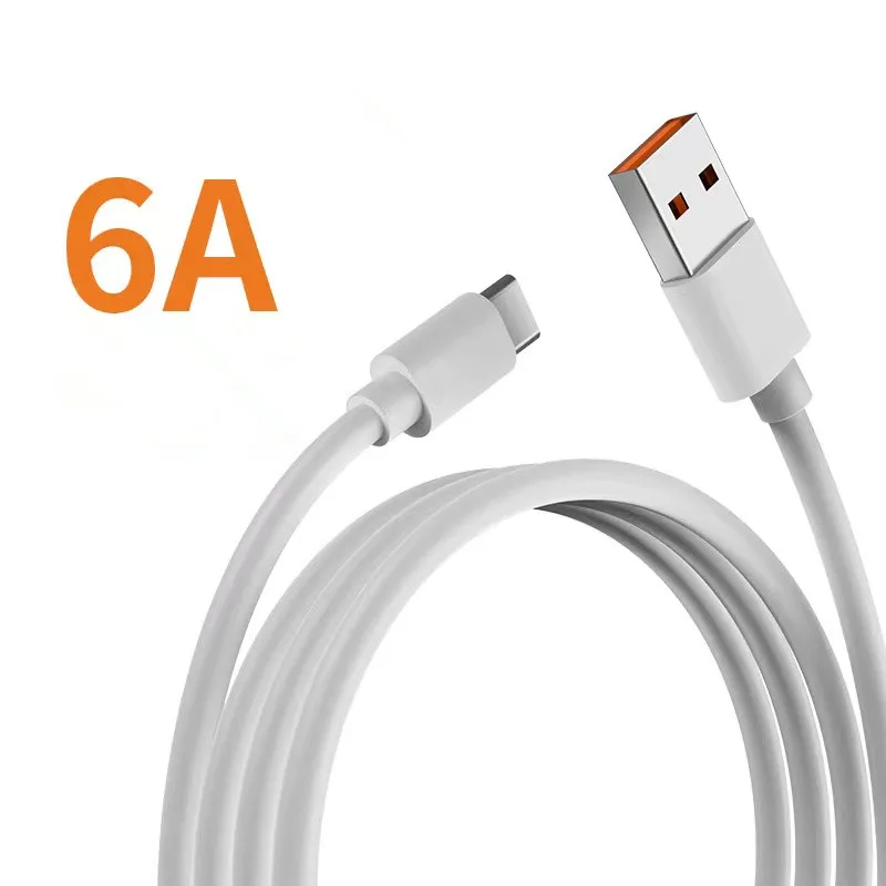 Wholesale 3ft TPE Super Fast 6A Micro USB Charging Cable Type-C Android Phone Charger with Braid Shielding for Camera Computer Pack of 100 - Image 2