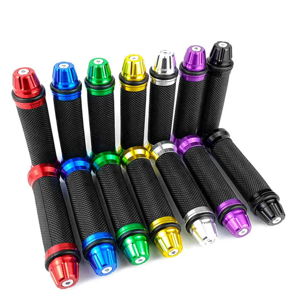 Universal Left & Right Metal Hand Handle for Bike/Motorcycle/Bicycle Replacement with Aluminium and ABS Rubber Grip - Image 2