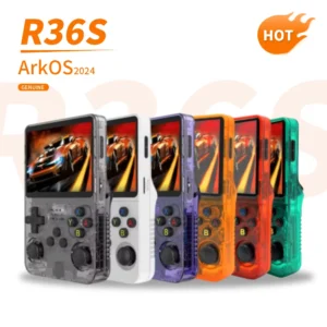 Newest Arkos R36S Retro 3.5 Inch IPS Screen Handheld Game Console Linux System 64GB 15000+ Games Pocket Video Player