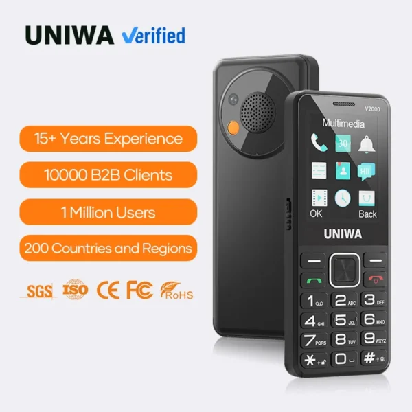 2.4 Inch IPS Display Screen 4g Keypad Feature Phone Senior Mobile ...