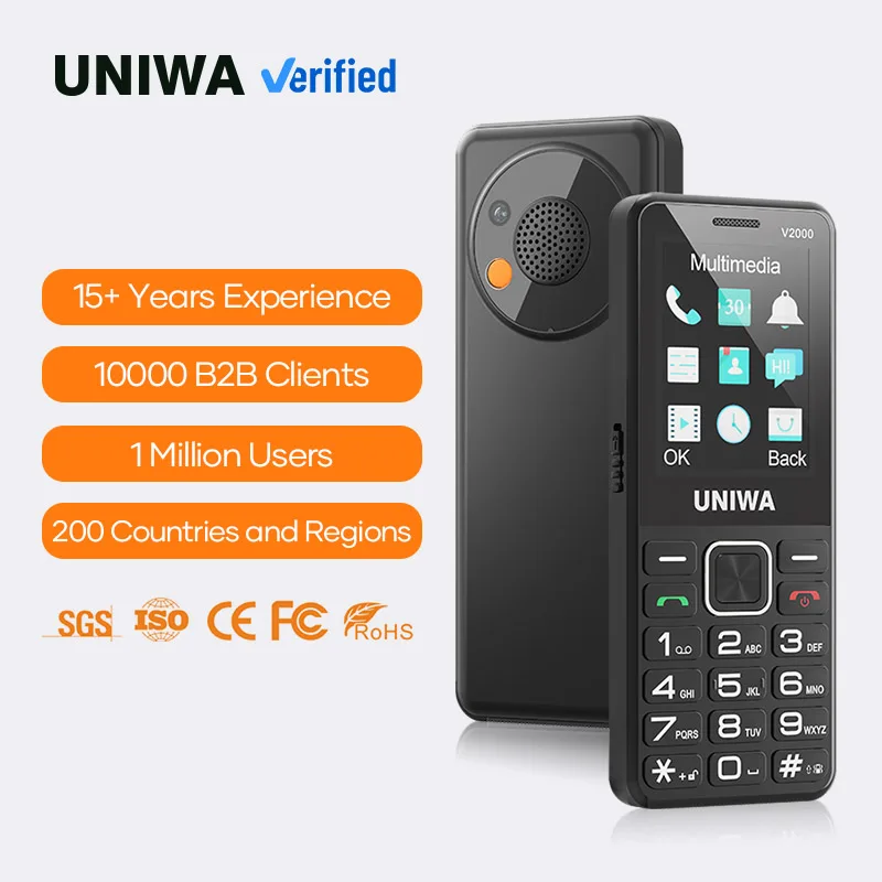 2.4 Inch IPS Display Screen 4g Keypad Feature Phone Senior Mobile Button Cell Phones Keypad Phone