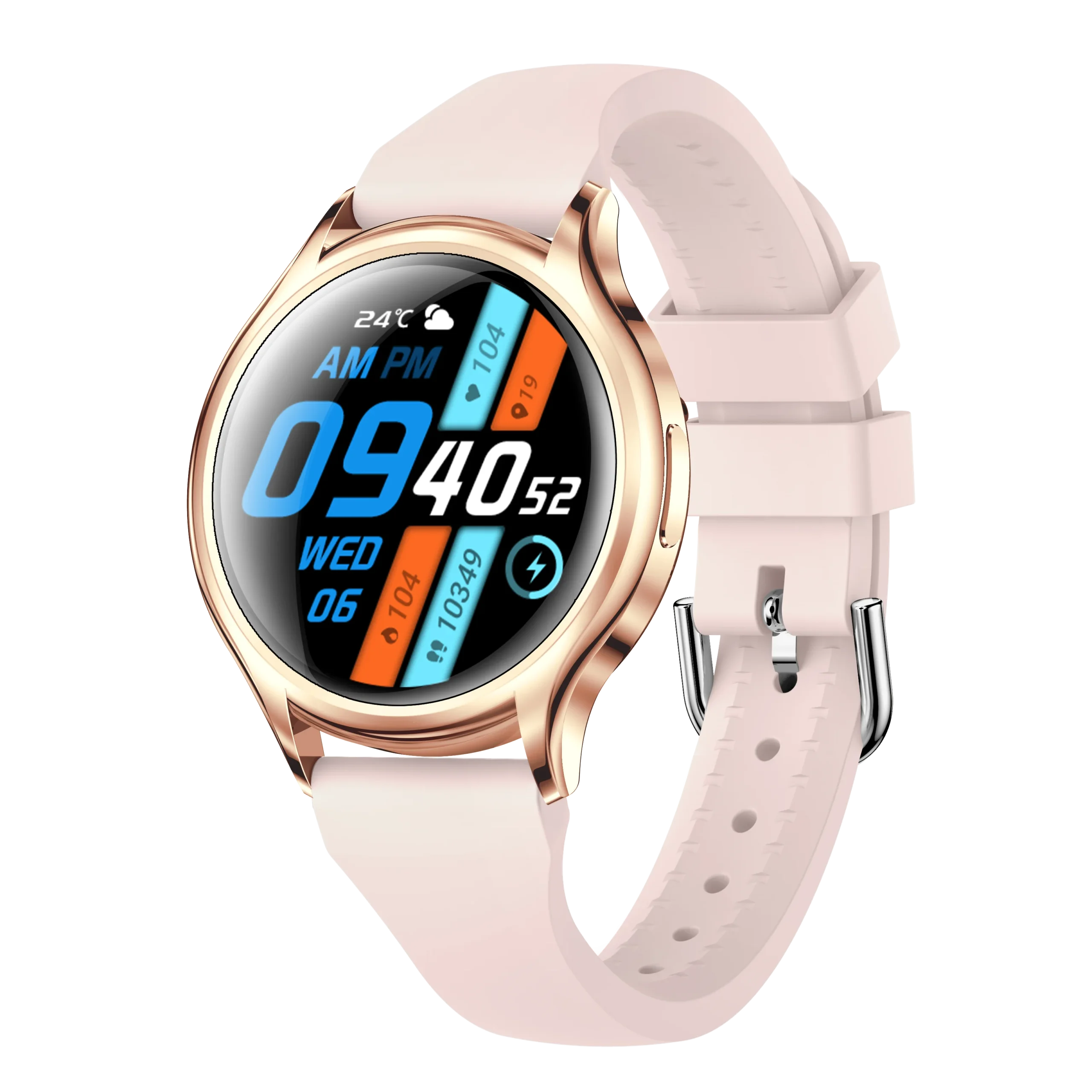 CF39 Smart Bracelet Heart Rate Sleep Monitor Silica Gel Strap IP67 Waterproof Answer Call 20+ Languages Support Android Pack of 2