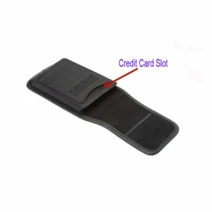 Cell Phone Credit Card Slot Nylon Waist Case for 6..4-6.9 Inch Phone Belt Clip Holster Pouch Bag for Men