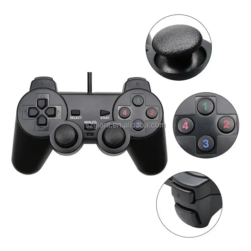 USB Wired 706L Joystick Gamepad for Android Smart TV PC Joypad Joystick Phone Controller USB Gamepad for PS3 Game Controller Pack of 5 - Image 3