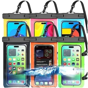 Summer Beach Surfing & Swimming Diving Transparent Touchscreen Window Mobile Case Waterproof PU Bag Pack of 20