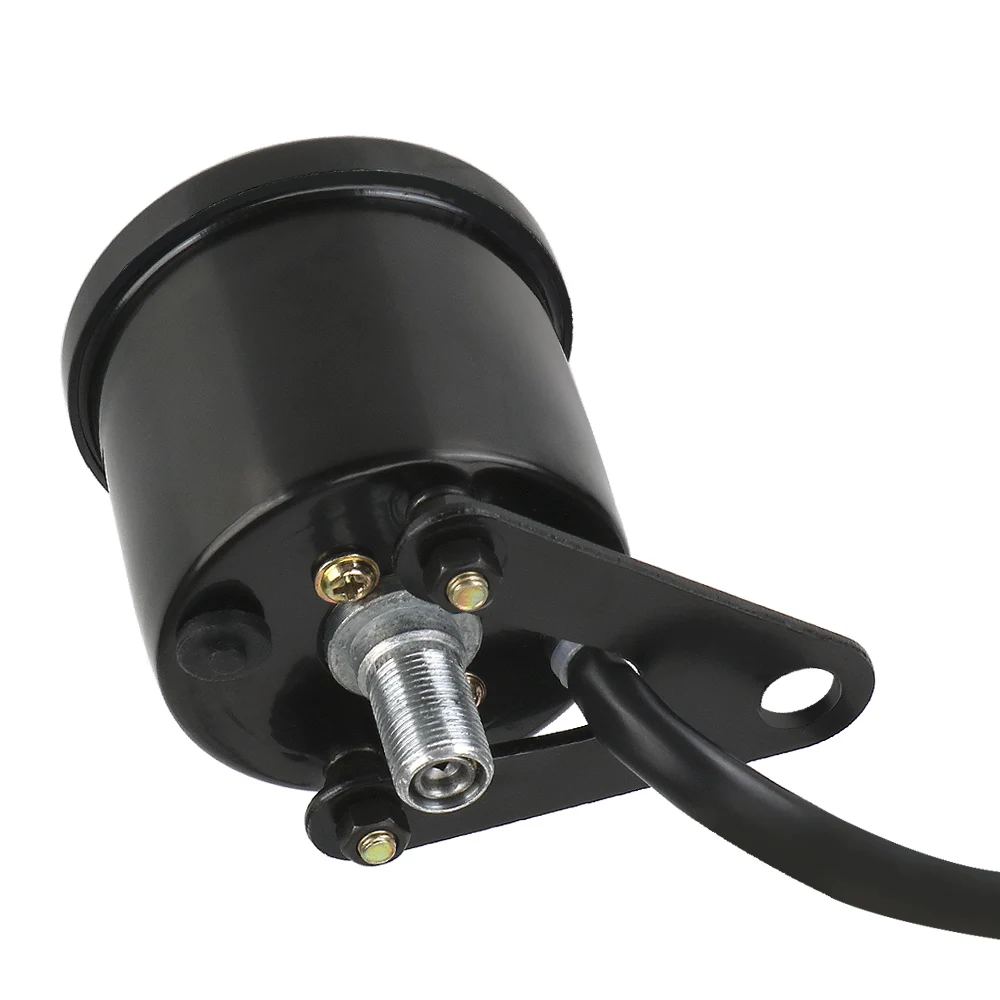 Black Motorcycle Digital Speedometer Retro LCD Odometer Retro LCD Odometer LED LCD Tachometer Indicator Universal - Image 3