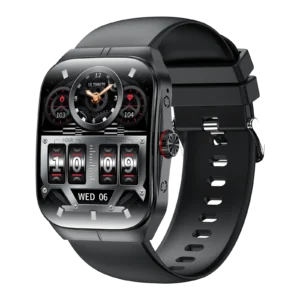 HK80 Men's Smart Sports Watch NFC Functionality Blood Oxygen Monitoring Strong Endurance BT Call Voice Assistant FitCloudPro Pack of 2