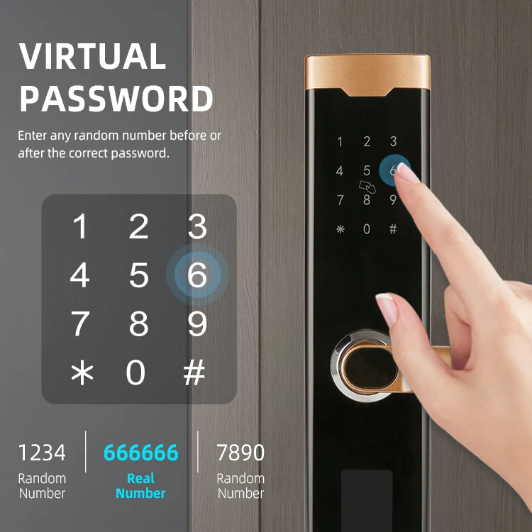 Factory Sale Security Smart Home Product Electric Password Lock TTlock App Door Lock Smart - Image 3