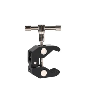 KEKAXI Universal Camera C Clamp Mount for DSLR Camera Led Video Light with 1/4" and 3/8" Screws Phone Holder Mount