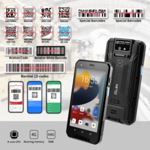 JR YK-937 5inch IP67 PDA 10 Rugged Phone Industrial PDAS Barcode Scanner Handheld Mobile POS Computer PDA 11