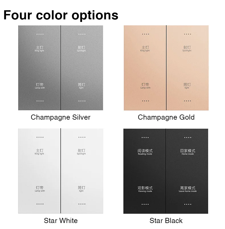 Smart Light Switch 2 Gang Wi-Fi Enabled App Control Via IOS Alexa Compatible USB/Battery Powered Home & Bar Use Bar Design - Image 2