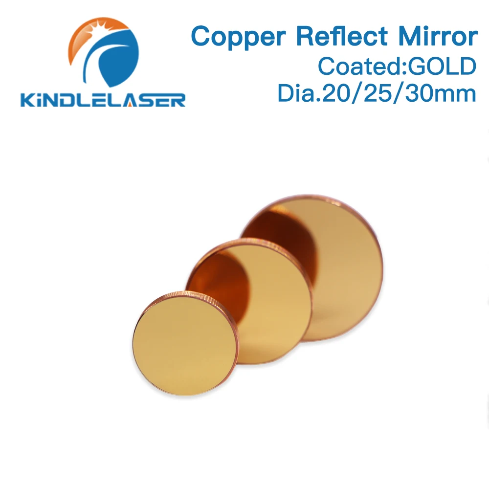 Copper Reflector Mirror Dia. 20/25/30/38.1mm Thk 3mm for Laser Cutting Engraving Machines Co2 Laser Lens - Image 3