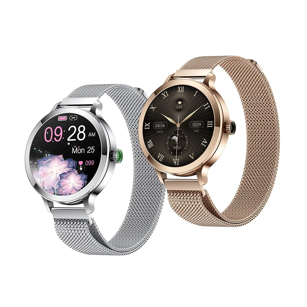 Popular New Women Smart Watch Multiple Watch Faces BT Calling AMOLED Round Screen Heart Rate Monitor Sport Ladies Smartwatch NX7 - Image 3