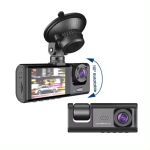 New 2 Inch 3 Cameras Car Black Box hd 1080P Night Vision Car Dvr Dash Cam with Rotating Lens