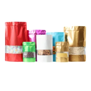 Shenzhen Disposable Packets Kraft Paper Pouch Standup Packing Airtight PE Food Packaging Bags Custom Pack of 500