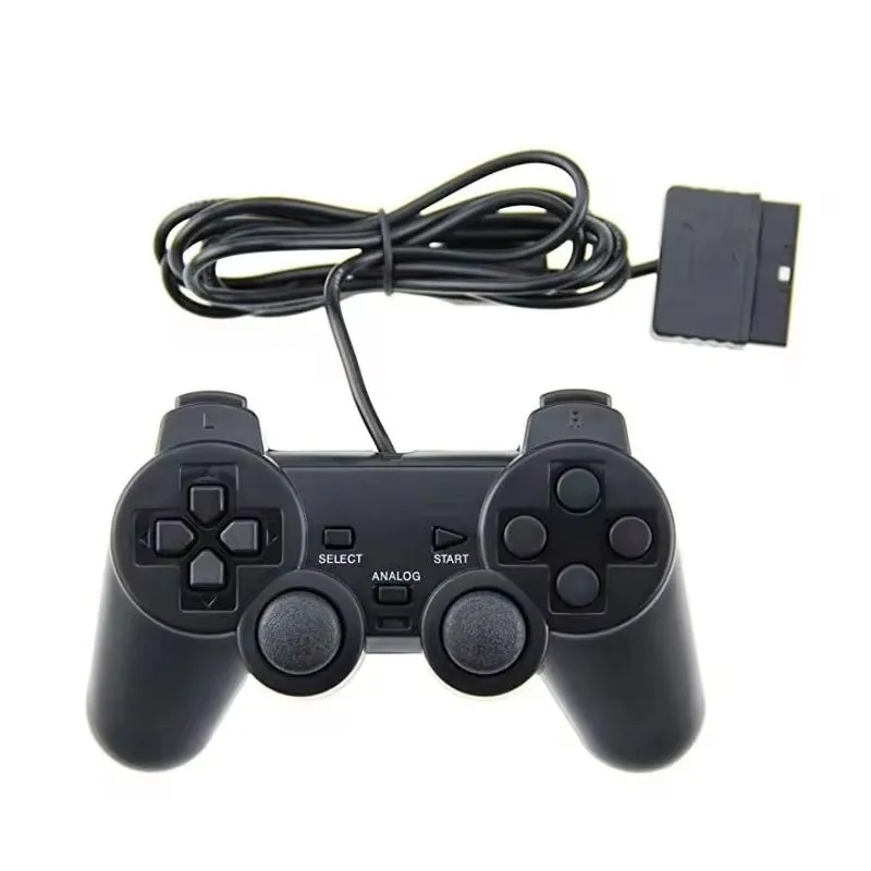 Remote Dual Vibration Wired Manette Joypad for PS2 Gamepad Joystick Game Control for PS2 Pack of 5