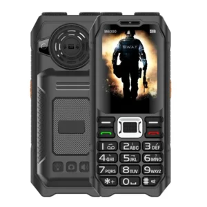 M6000 Brand New Rugged Phone 2.4-Inch Display with Four SIM Cards Flashlight Loud Voice Big Battery FM Unlocked Feature Phone