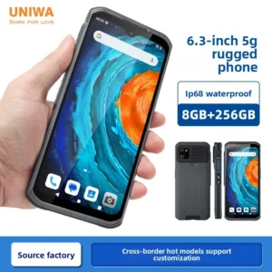 Cross-border Wholesale New 6.3-inch LTE IP68 Dustproof Waterproof Fall-resistant NFC Android Octa Core Smartphone 4000-4999mAh