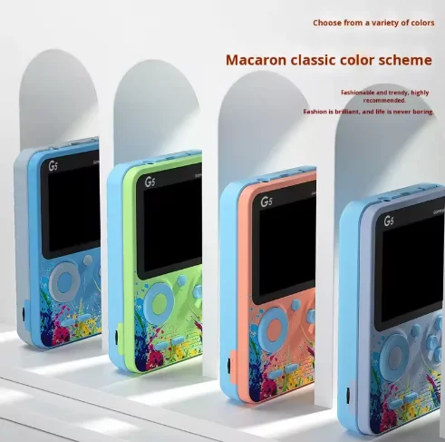 Classic Retro Game Console Model G5 500-in-1 System Color Display Two Player Use Pack of 5 - Image 3