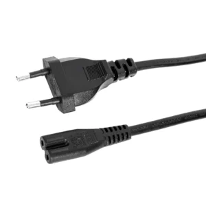 Europe Korean VDE KC Certified 2.5A 250V EU Power Cord 2 Pin C7 AC Power Cord European Standard Laptop Power Cord for Printer Pack of 10