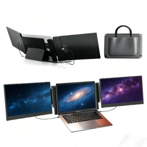 Wholesale OEM 14-Inch Triple Laptop Monitor Full HD IPS Portable Display with Type-C for Office, Business & Productivity