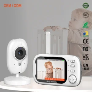 2024 VB603 Pro 720p Wireless Baby Monitor 3.5 Inch HD Screen Two-Way Talk Baby Phone Camera with Temperature Detection