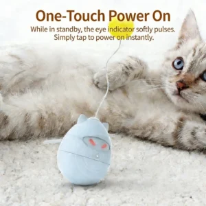 Smart Interactive Cat Toy with 360 Irregular Rotation, One-Touch Activation, ABS Material, Multi-Color Design for Indoor Cats Pack of 2