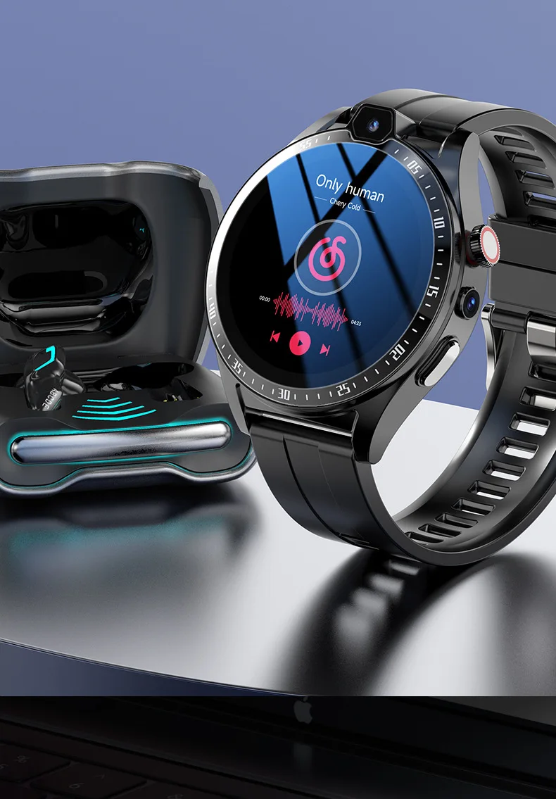 Best-selling Netcom 5G NFC HD Dual Heart Rate Blood Oxygen Smartphone Watch Bluetooth GPS Positioning Operating Memory 8G * 128G - Image 2