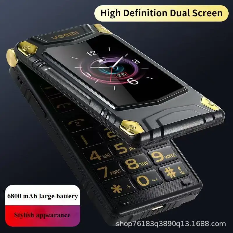 Business-style Powerhouse Phone 4G Full Network Compatible Dual Screens Flip Design Large Buttons Large Font Large Screen - Image 2