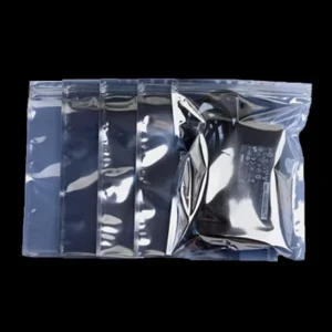 1pack =100pcs Transparent Anti-Static Shielding Bag Resealable Protective ESDD Zip Lock for Earphones Pack of 100