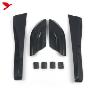 Car Exterior Accessories Roof Rails Rack Leg Cover End Protection Cover Shell Black 8pcs for Hyundai Tucson 2004-2008