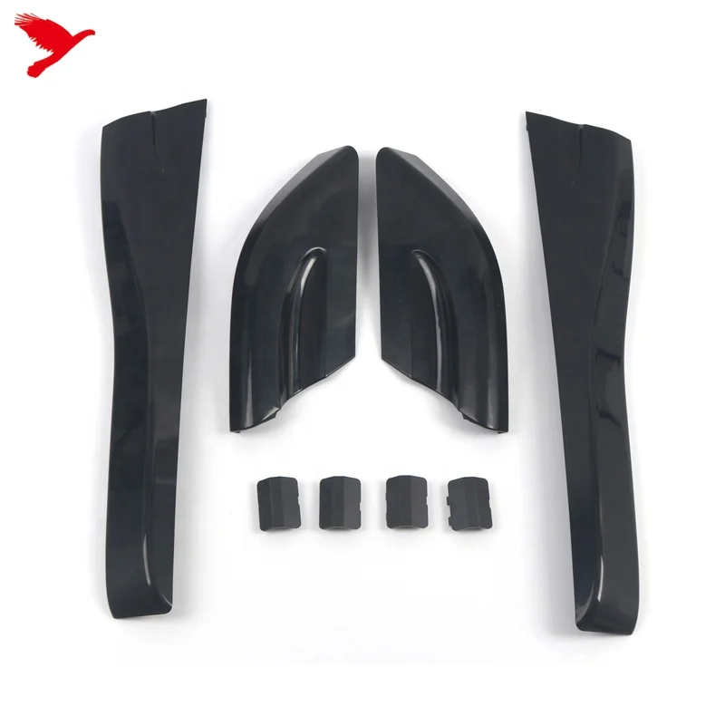 Car Exterior Accessories Roof Rails Rack Leg Cover End Protection Cover Shell Black 8pcs for Hyundai Tucson 2004-2008