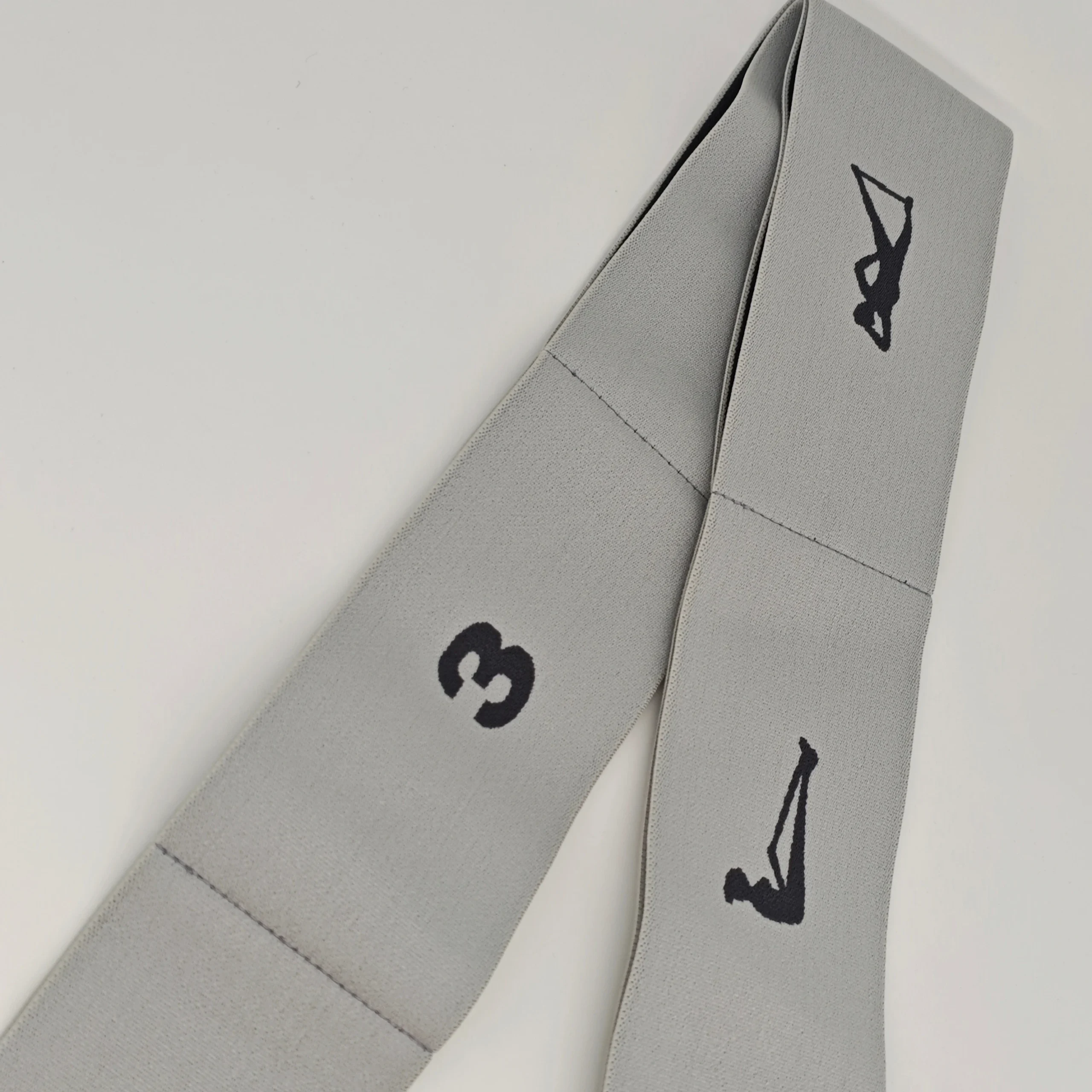 Small polyester Woven Yoga Exercise Band 8 Circle Elastic Fitness Band With Webbing Material yoga strap Pack of 30