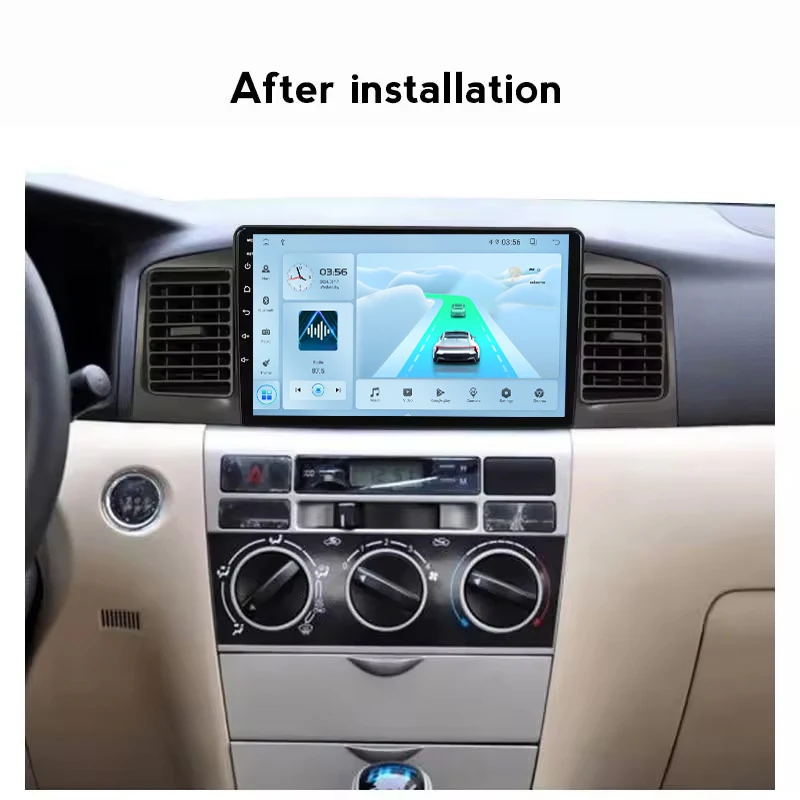Android 13 2+32GB Car Radio for Toyota Corolla EX 2000-2013 Stereo Carplay Auto IPS Screen Wifi DSP GPS Car Navigation - Image 2