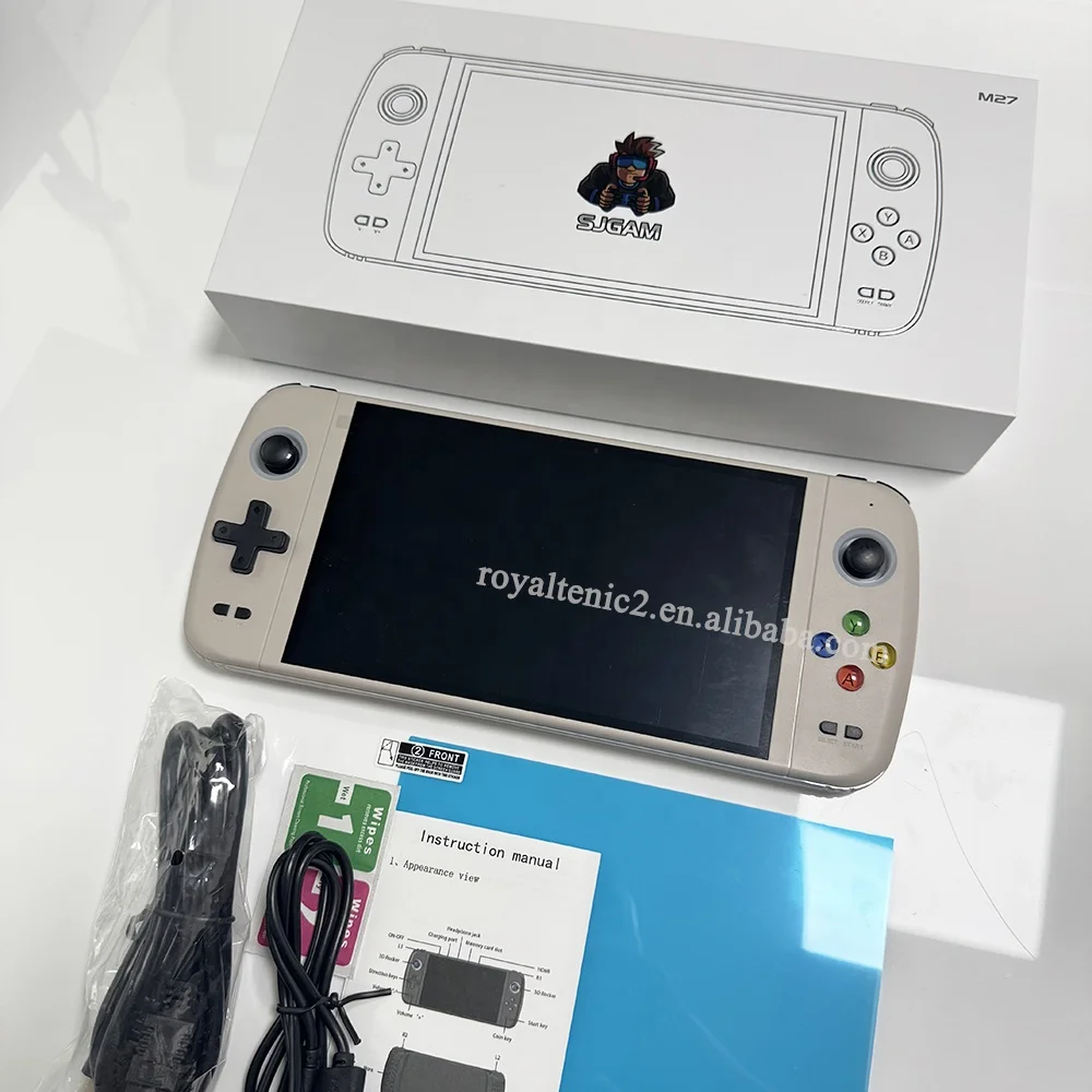 M27 7 Inch HD Handheld Game Console Portable Retro Arcade Hand Held Gaming Player TV Portable Video Game Console for Kids - Image 2