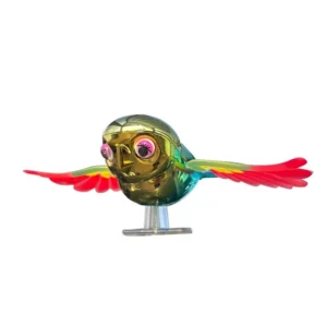 Flying Bird Little Bird Companion Plastic Cartoon Design Car & Motorcycle Ornament Figurine Decoration Small Toy Pack of 2