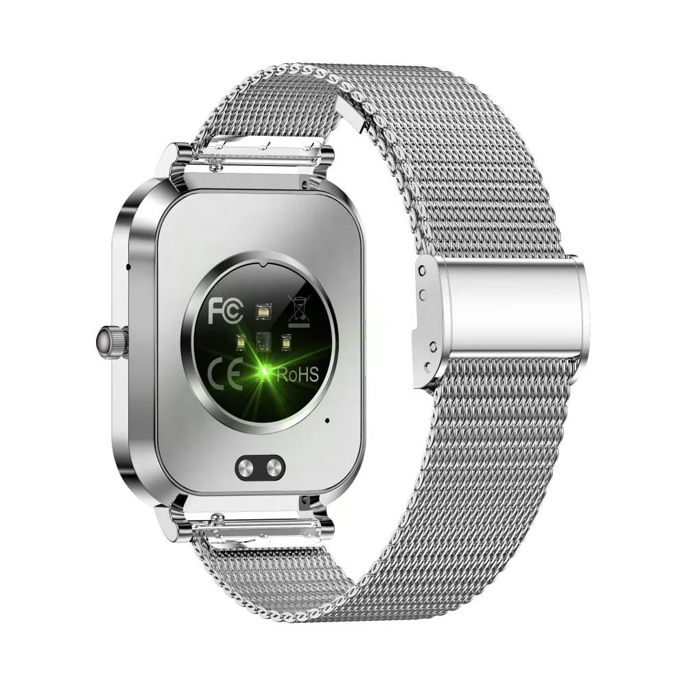 MK90 Lady's Ultra-Thin Metal Case Smart Watch with Stainless Steel Strap 1.75" Screen BT Calls Health Monitoring IP68 Waterproof Pack of 3 - Image 4